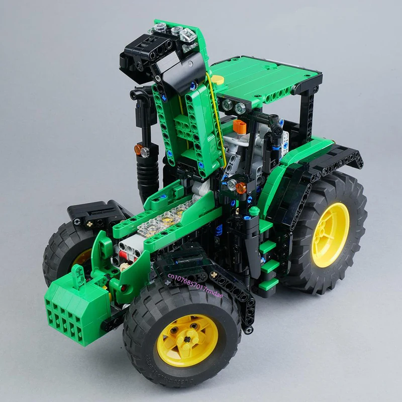 NEW 1008pcs Moc Farm John Dered 6130R Tractor model DIY creative ideas Children Toy birthday Gift Technology building blocks