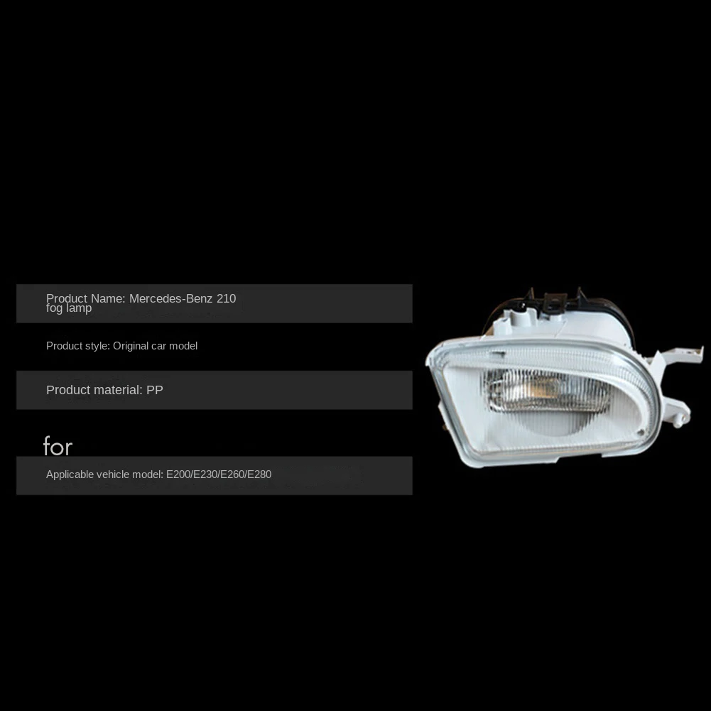

2Pcs Car Front Fog Light Fog Lamp For Mercedes-Benz W210 E200 E220 E240 E280 E300 1708200156 1708200256