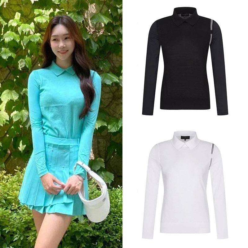 

Summer new women's luxury sports outdoor ice silk sleeves POLO T-shirt golf clothing