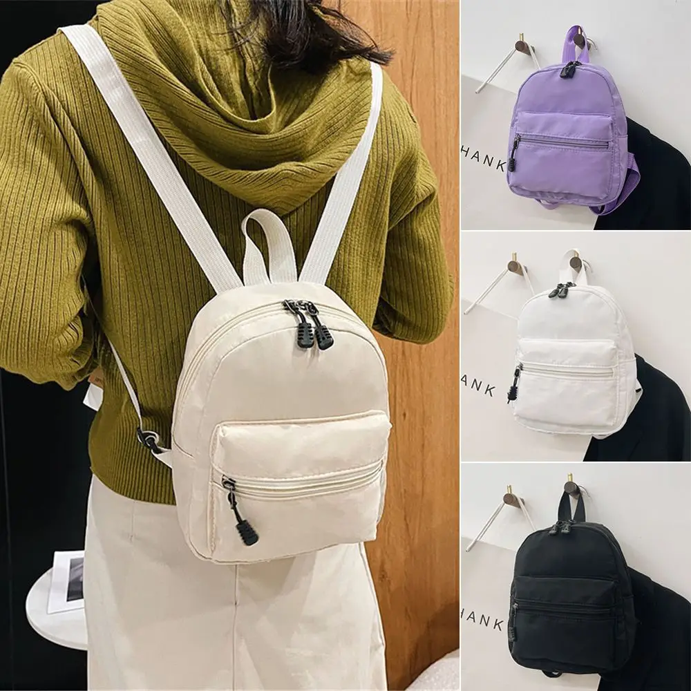 Women Casual Fashion Female Bag White Rucksack Small School Bags Mini Backpacks