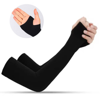 Summer Cool Arm Sleeve Finger Sleeve Ice Cool High Elasticity Outdoor Cycling Fingerless Fishing Customized Ice Silk Sleeve