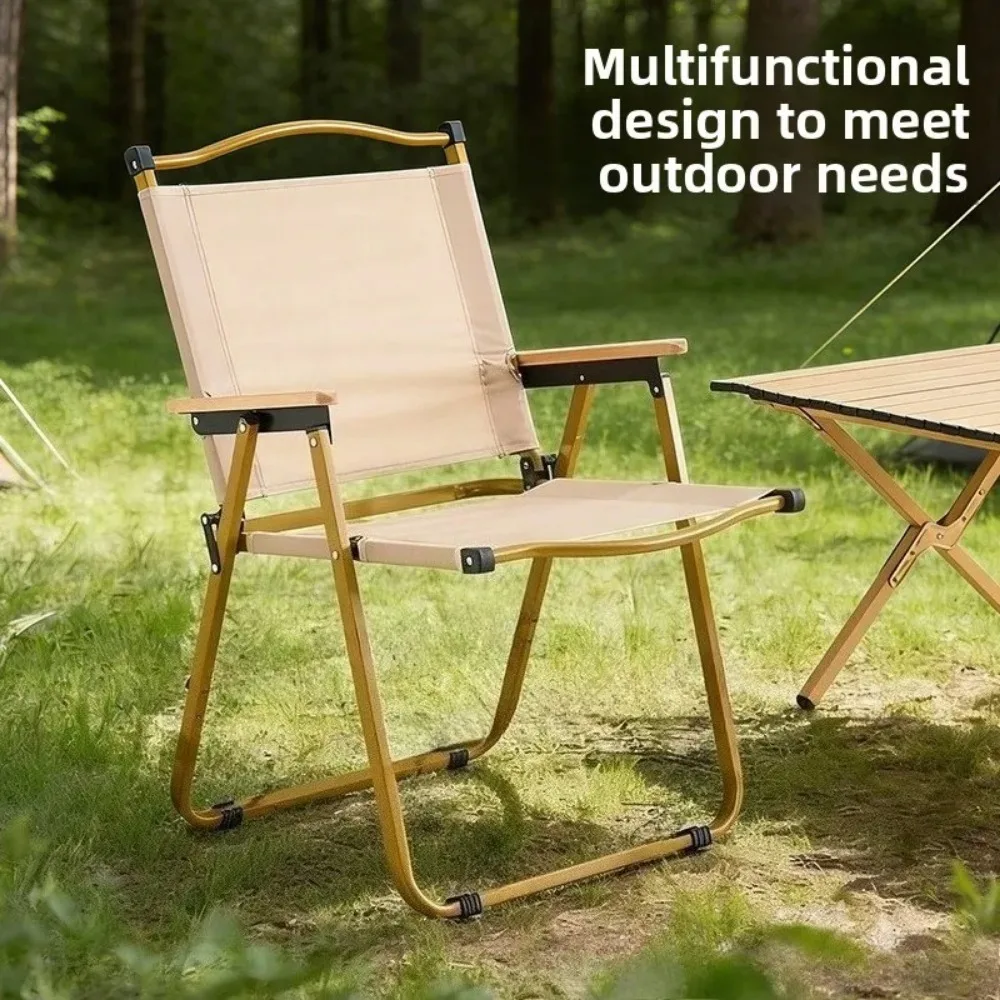 Outdoor Folding Portable Chair Picnic Outdoor Fishing Camping Travel Chair Supplies Equipment Kermit Chair Backrest Chair