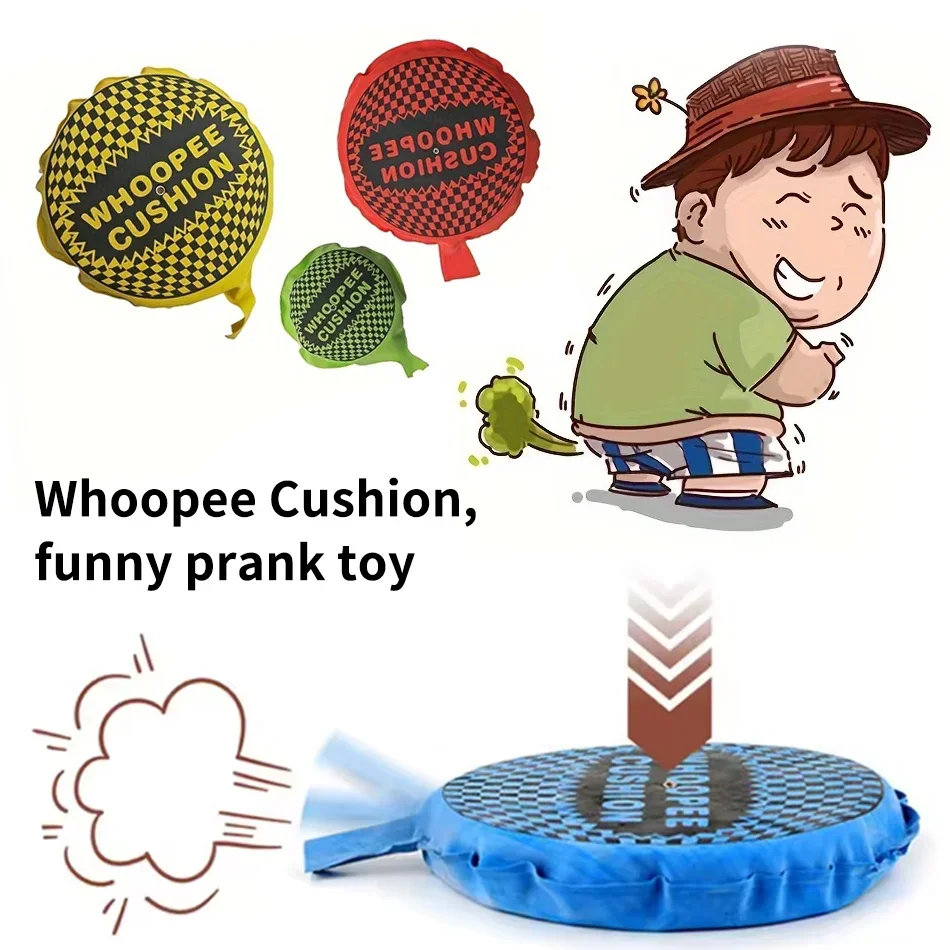 Hot Sale Fun Prank Toys Whoopee Cushion Jokes Gags Pranks Maker Trick Funny Toy Fart Pad Pillow Perdushka Halloween Trick Maker