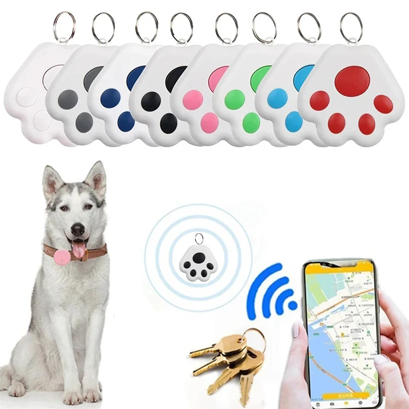 Smart Tag GPS Tracker Anti-Lost Alarm Wireless Bluetooth Locator Tracer For Pets Dog Cat Kids Car Wallet Key Collar Accessories