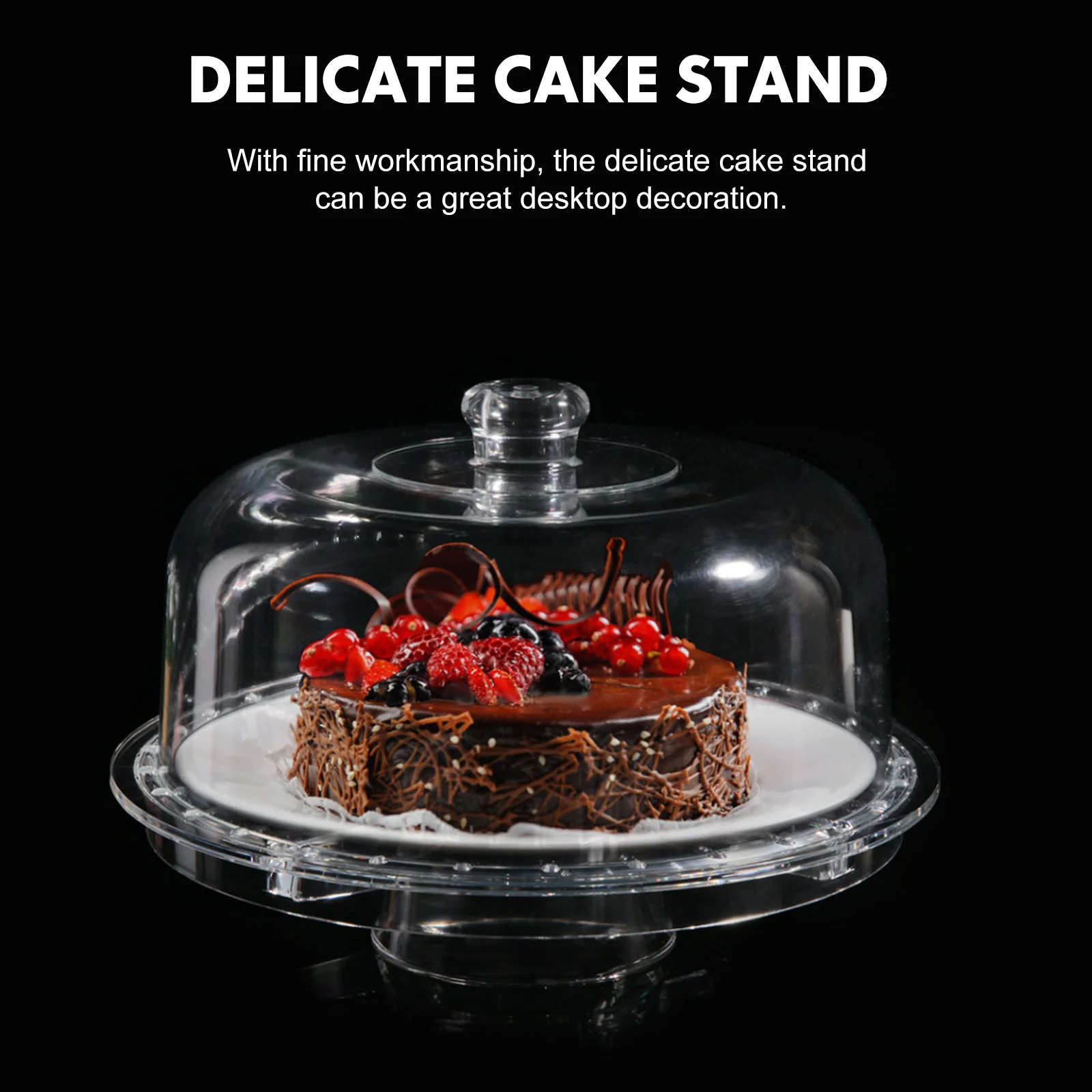 

1 set 1 Set Fruit Plate Dessert Stand Acrylic Cake Display Tray Party Serving Table Decor Snack Display Rack Footed Cake Base