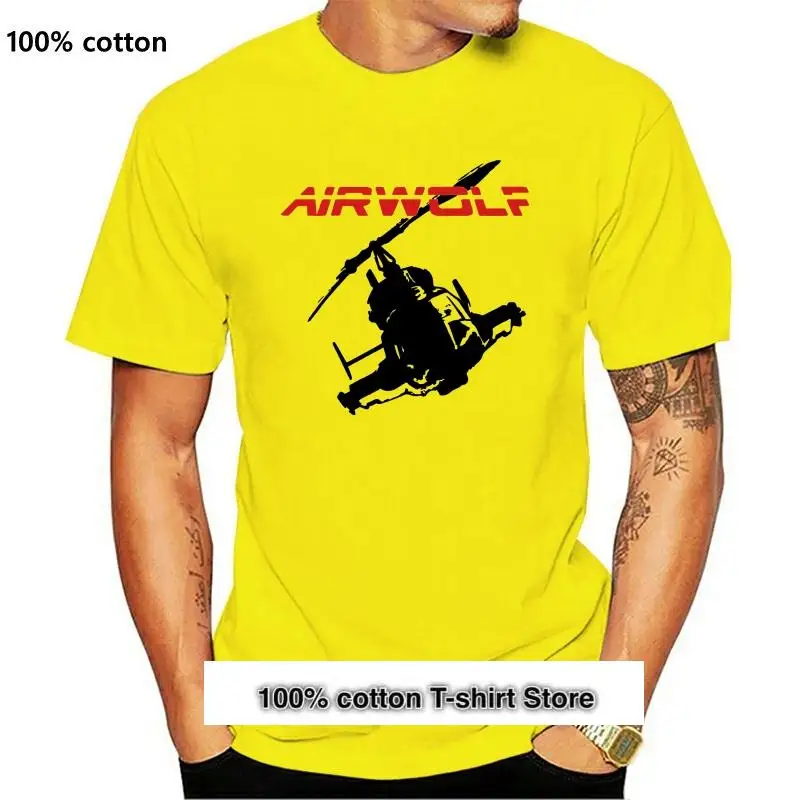 Camiseta de Airwolf para hombre, camisa Retro clásica de los 80 para programa de Tv, piloto, de moda