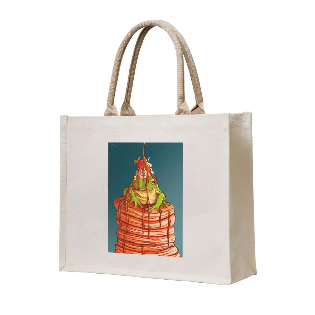 

Cute Frog on Pancakes Tote Bag women bag sacs de shopping great bag