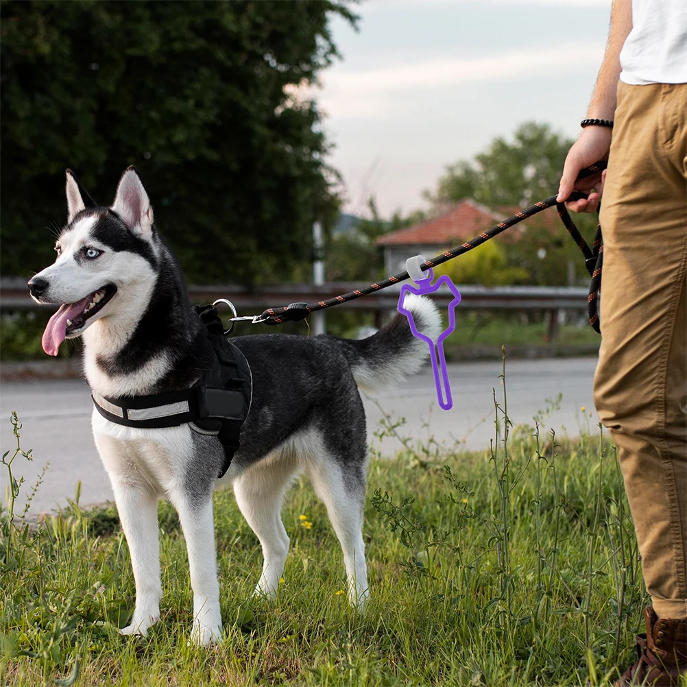 

2 Pcs Pet Leash Poop Holder Pets Hands Knot Bag Holders for Leashes Carrier Dog Hands-free Waste