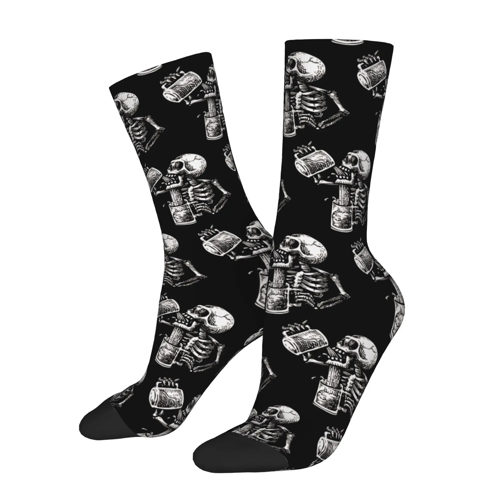 Drunk skull  Socks Accessories For Men Women  Flexible Socks Soft Birthday Present