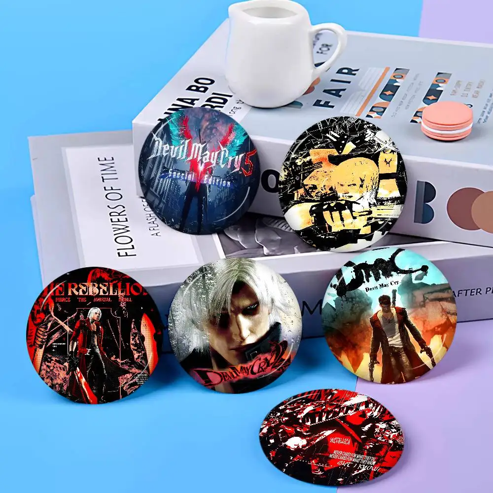 Action Game D-Devil M-May C-Cry Anime Brooches Cute Cartoon  Badge Jacket Jeans Lapel Pin Gift Accessorie