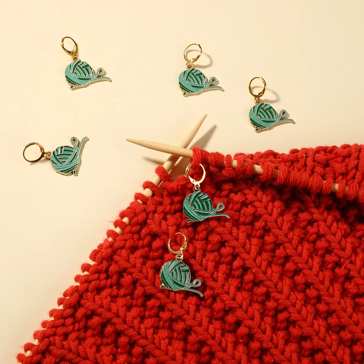 Stitch Marker Ring - 5/8/12個入り 手編み用ステッチマーカー 金属製かぎ針編みロック式マーカー DIY 編み物用アクセサリー 縫製ツールセット