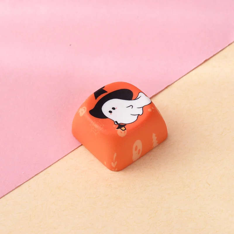 Halloween Game Keycaps ESC Cute Ghost Pumpkin Keycap MX Switch Mechanical Keyboard Key Cap Friend Gift