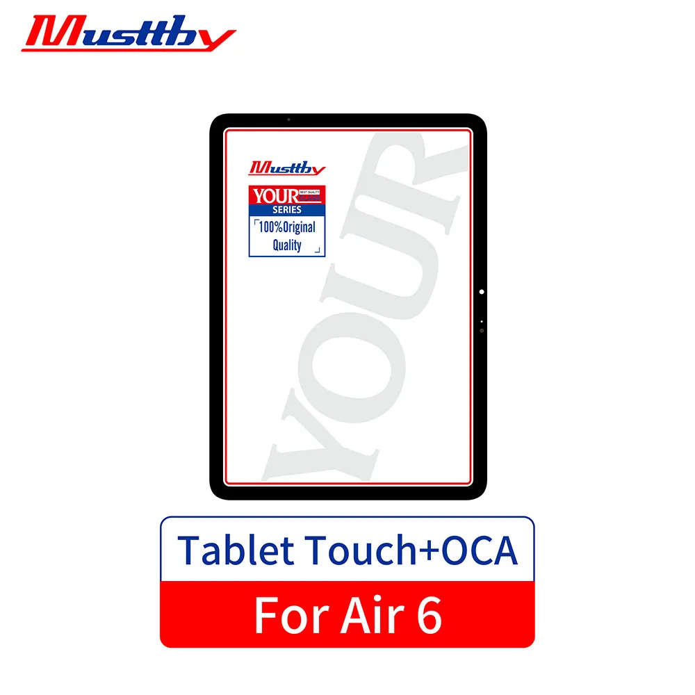 Musttby 5pc 100% OEM Front Glass+OCA Replacement For iPad Pro 10.9 10.5 11 12.9 2021 Air 6 11inch 13inch Touch Screen Crystal