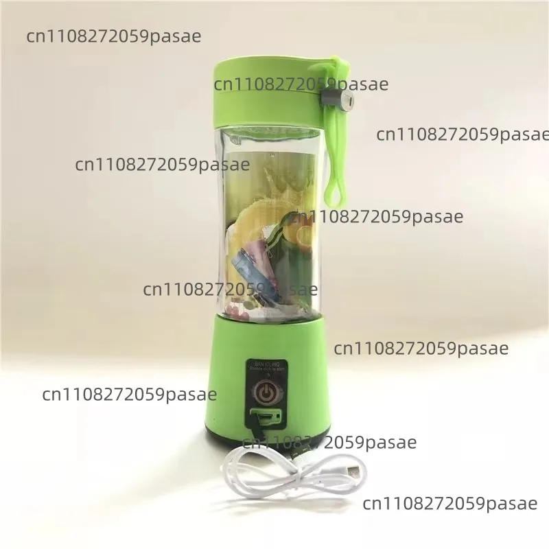 High Quality 380 ML Handheld Food Processor with 6 Rechargeable Electronic Plastic Orange Blender