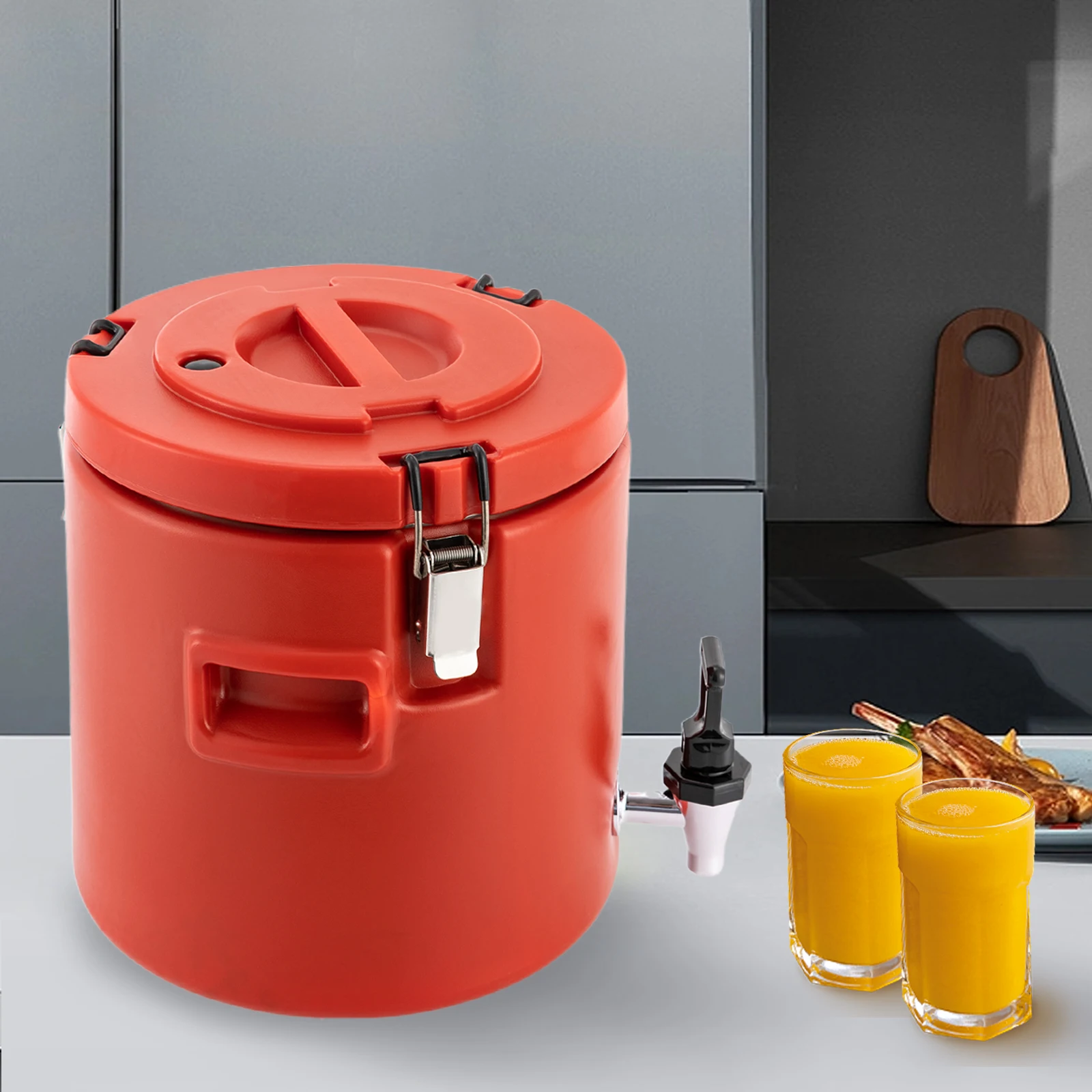 

10L Insulated Thermal Beverage Server with Faucet for Hot and Cold Drinks, Ideal for Tea, Coffee, Milk, and Juice