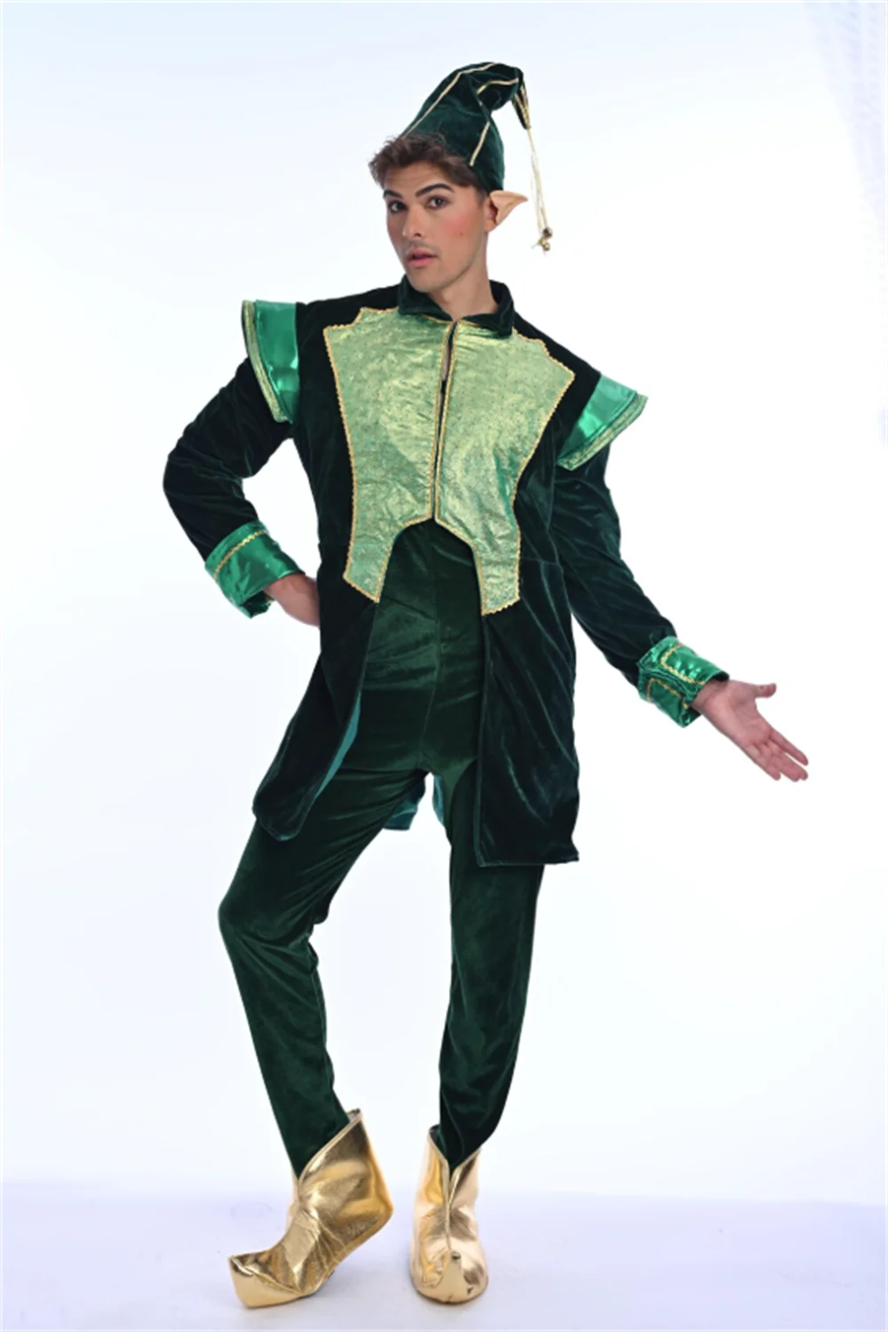 Luxury Velvet Santa Claus Chri - Elf Costume Christmas ulasan dan harga
