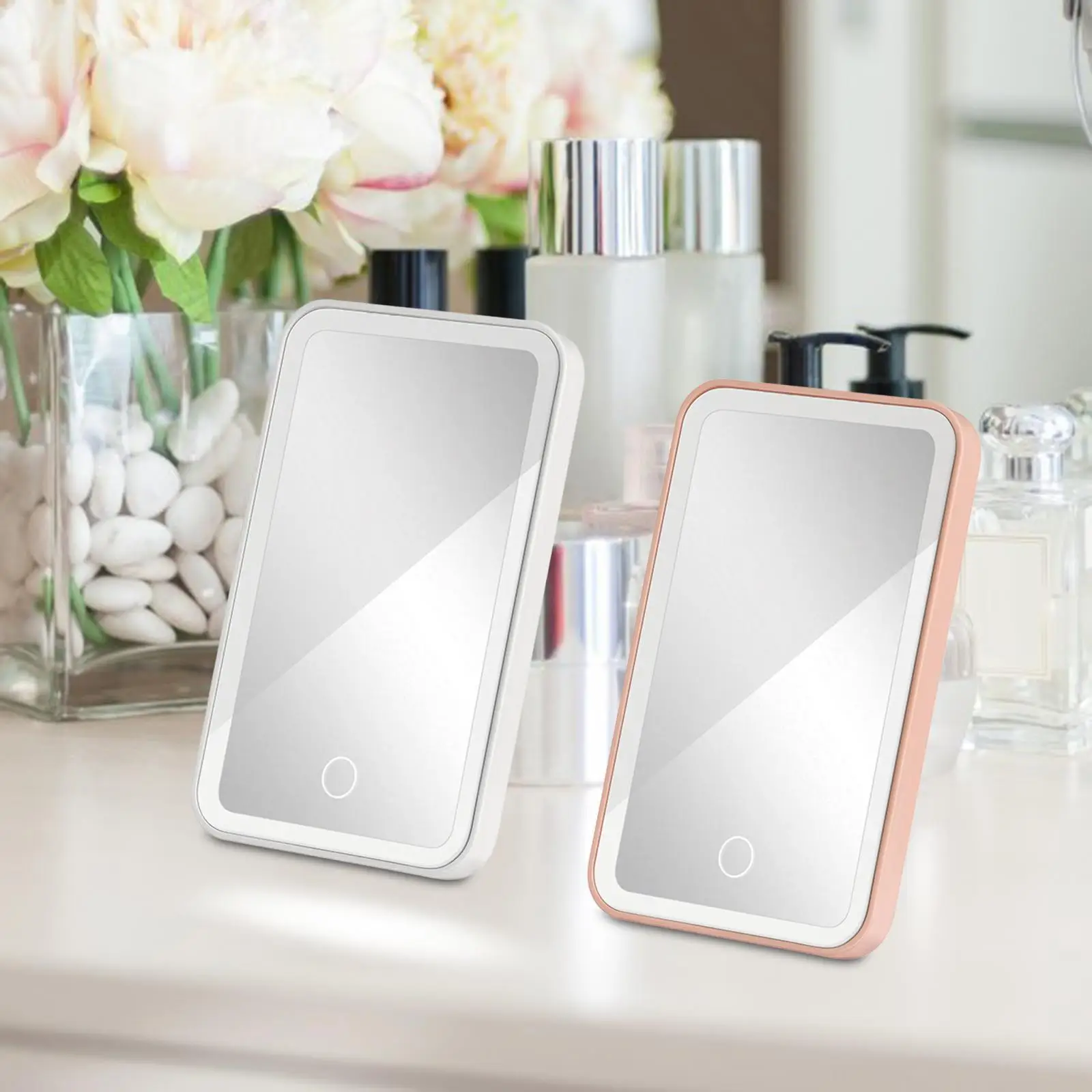 Rechargeable Travel Makeup Mirror Desk Cosmetic Mirror for Car Truck SUV