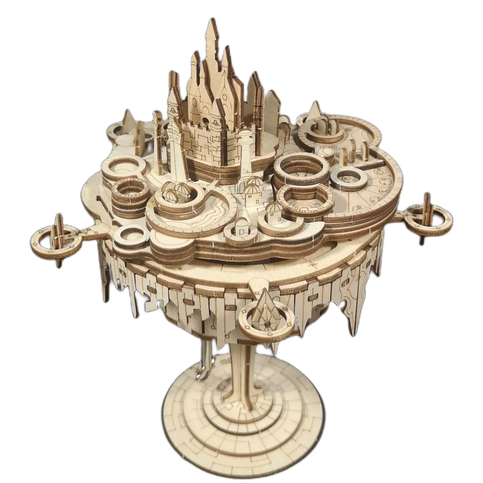 

MUSIC PARK 3D Wooden Puzzles Music Box kits You are My Sunshine Castle Building Model DIY