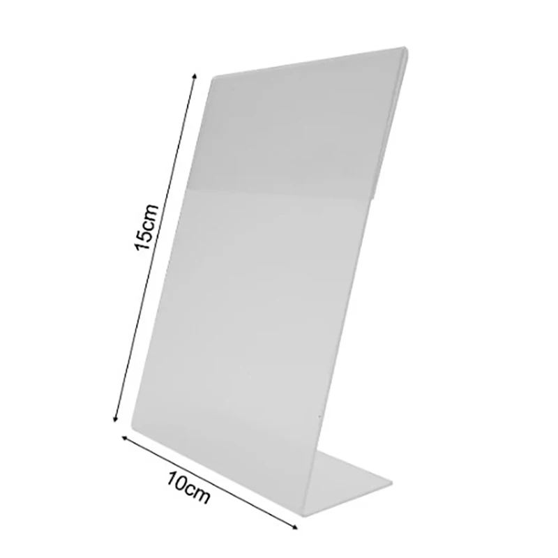 Transparent Acrylic Picture Frame Display Stand Desk Display Card Stand Price Tag Clip Sign Card Holder Stands