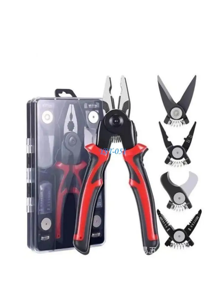 

E15A 5 in 1 Multifunction Pliers Combination Interchangeable Pliers Wire Stripper