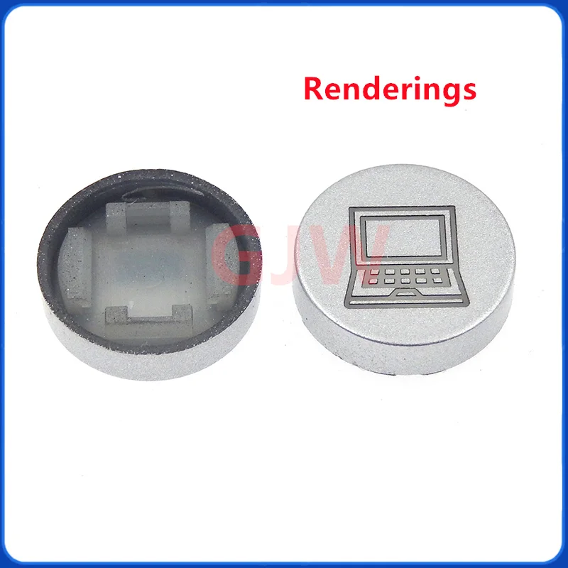 10Pcs Light Touch Switch Cap Diameter 10mm Concave Hat Key Touch Switch Silver Gray Button Cap