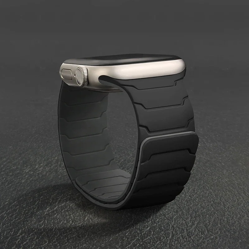 Magnetarmband für Apple Watch Band Ultra 2 3 49 mm 44 mm 40 mm 41 mm 46 mm 42 mm 45 mm 38 Silikonarmband IWatch Serie 11 9 8 SE 10