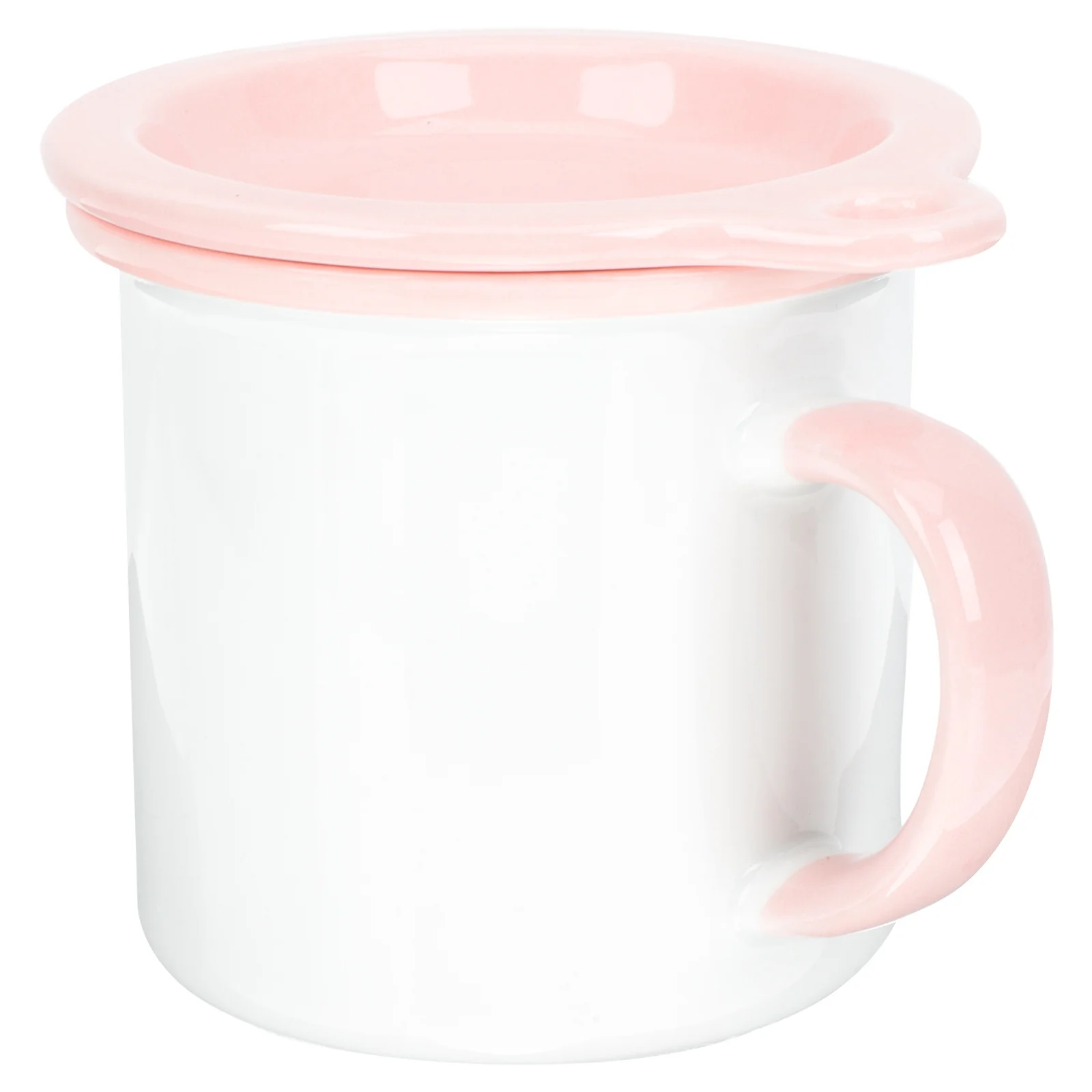 

Vintage Ceramic Coffee Mug Faux Enamel Design Ceramic Cup with Lid Unique Mug Gift Cozy Tea Cup for Home Cafe Restaurant