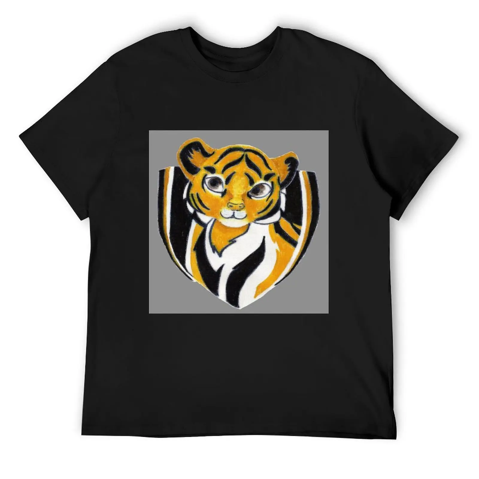 

Baby Tiger grey T-Shirt basketball graphic tees for a boy Luxury man Man t-shirt mens plain t shirts