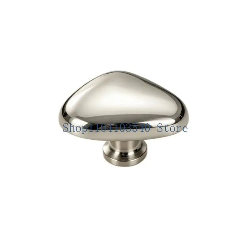 02DC Indoor Storage Cabinet Knob Single-Hole Rounded Pull for Bathroom Cabinets, Wardrobes and Drawer Fronts for Indoor Use