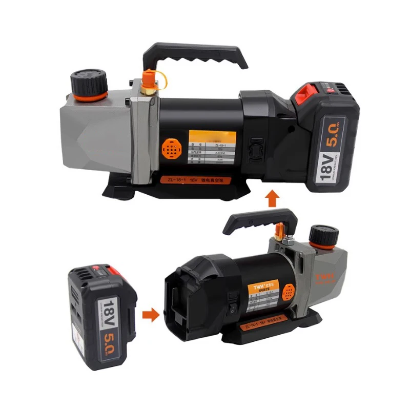 

Портативный вакуумный насос хладагента 18 В для зарядки кондиционера, беспроводной вакуумный насос с литиевой батареей