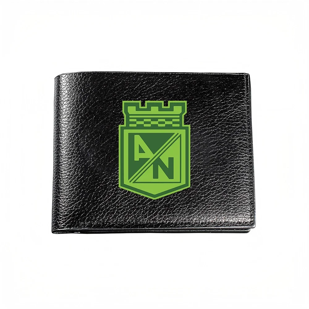 Green Shield Crest Design Men's Wallet Card Holder Casual Business Fashion Print Accessory
