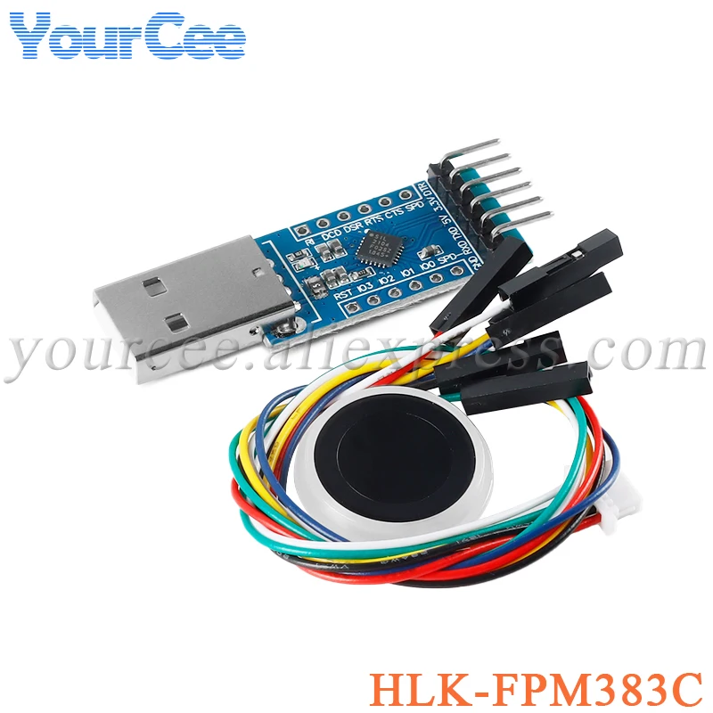 HLK-FPM383C Area Array Semiconductor Fingerprint Recognition Module Capacitive Touch Fingerprint Door Lock Acquisition Sensor