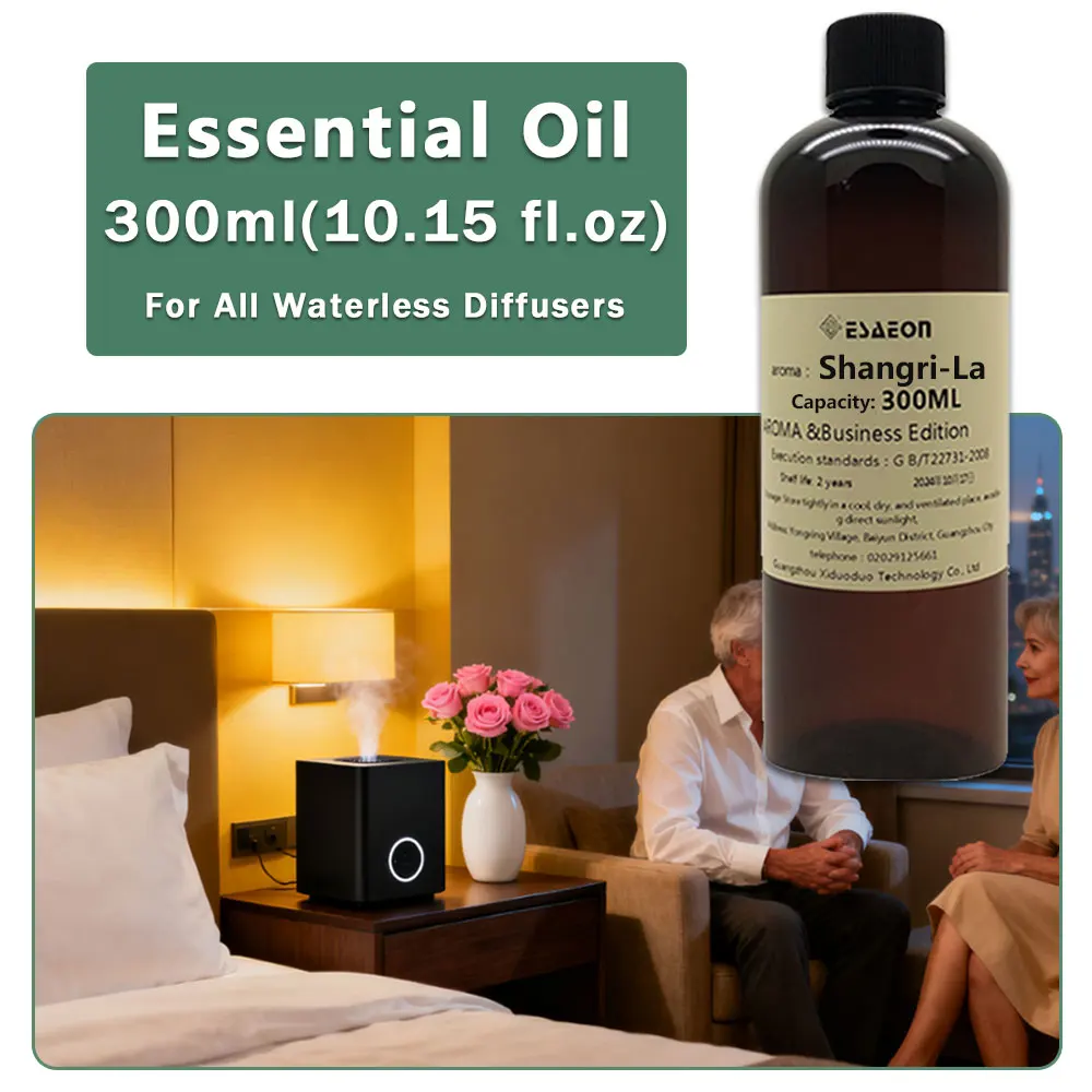 ESAEON Aroma Diffuser Oils - Oily Aromatic Essential Oil For Waterless Aromatherapy Machines, Shangri-La - 300ML (10.15 fl.oz)