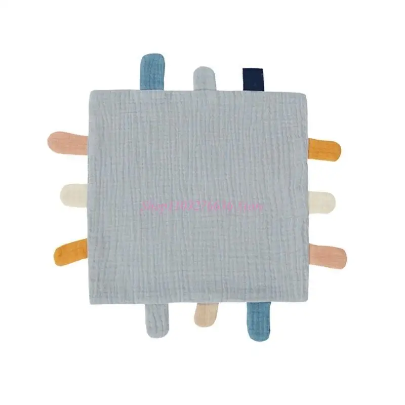 

R6FD Baby Soothing Towel Soft Cotton- Newborn Kids Sleep Toy Colorful Soothe Appease Comforter Blanket Bib- Saliva Towel Gift