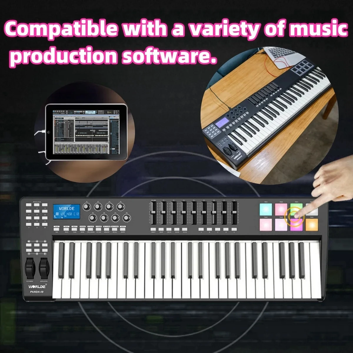 WORLDE PANDA61 61-Key USB MIDI - Midi Controller Pad ulasan dan harga