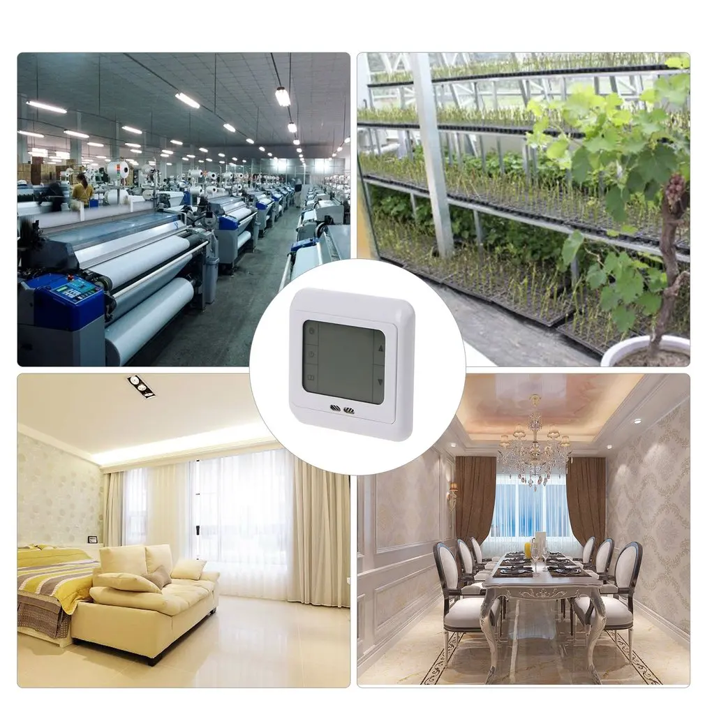 Thermoregulator Touch Screen Room Heating Thermostat Heating Thermostat For Electric Heating System Temperature Controller