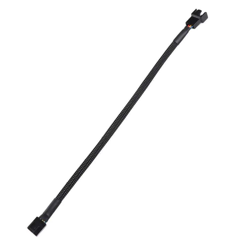 System CPU Fan Connector 27/42/60/80cm PWM Extension Cable Fan Extension Cable 3 Pin Cable for Computer Fan 4 PIN Power Cables