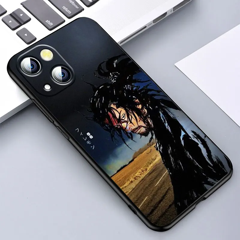 Vagabond Miyamoto Musashi Phone Case For Apple iPhone 14 13 12 11 SE XS XR X 7 8 6 mini Plus Pro MAX Soft Black Cover