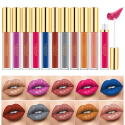 10 Colors Diamond Shimmer Glitter Lip Gloss Waterproof Matte Glitter Liquid Lipstick Diamond Pearl Colour Lip Gloss Sexy Make Up