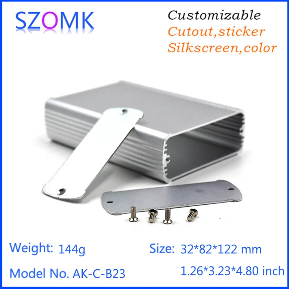 10Pieces 32*82*122mm aluminum housing gps tracker electric shell enclosure szomk aluminum box enclosure electronics project