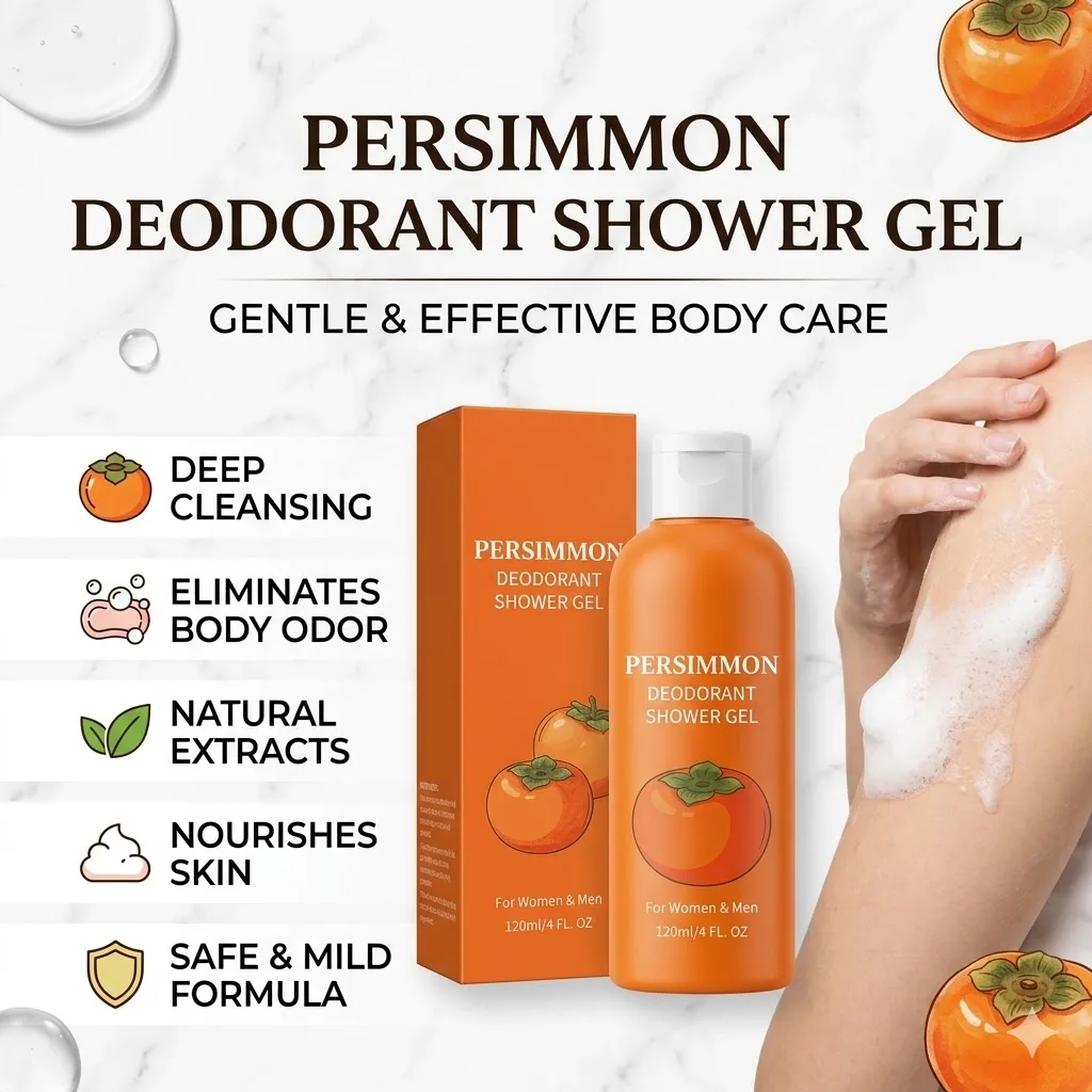 Natural Orange Body Wash Deep Cleansing Brightening Moisturizing Shower Gel Sulfates Free Family Skin Care Body Wash