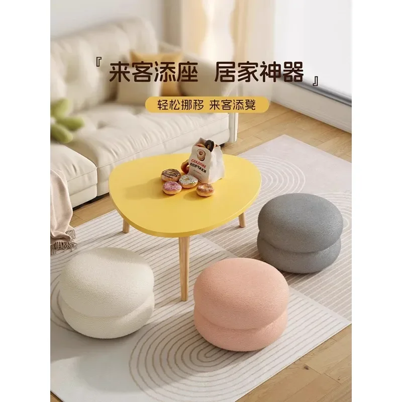 Household shoe changing stool can be sat at the entrance of the house, shoe wearing stool entrance round stool