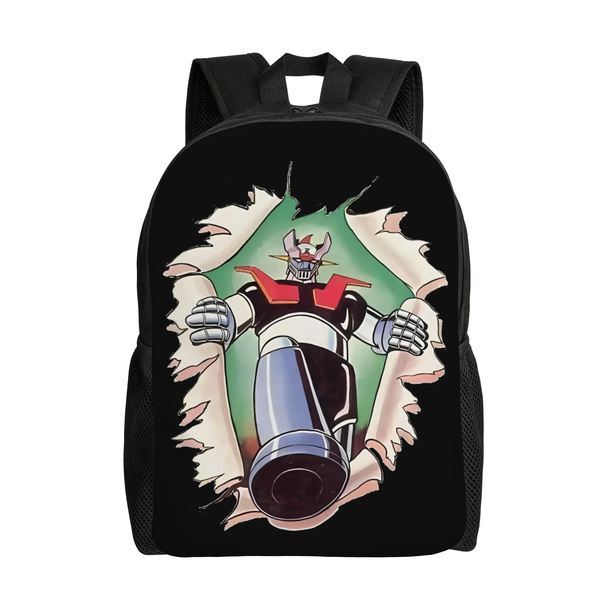 mazinger-z-chest-burst-backpack-high-school-hiking-travel-daypack-manga-super-robots-bolsa-de-ombro-para-laptop-com-bolso