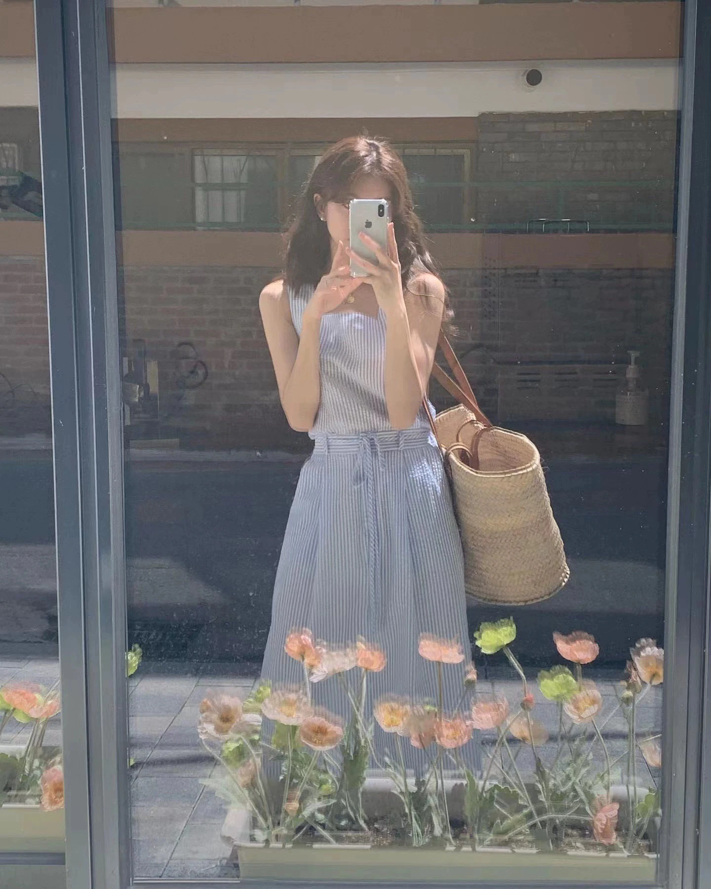 

Комплект из синего клетчатого платья-жилетки без рукавов и юбки в корейском стиле Candy Miss, модные женские наряды для весеннего сезона