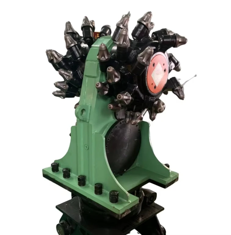 Hydraulic Drum Cutter Hydraulic Milling Attachment Drum Cutter Rotary Drum Cutter Exchangeable Teeth Milling Head for Excavator