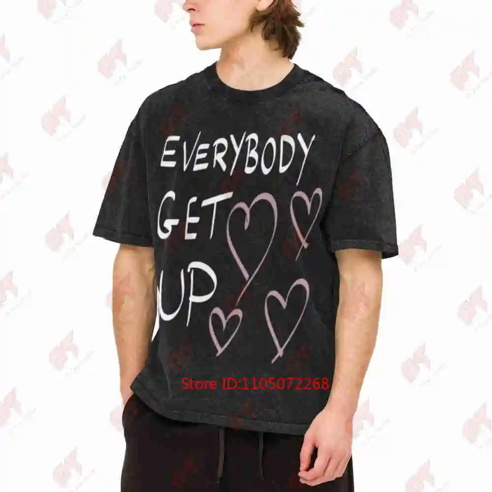 Five Boy Band Everybody Get Up 2025 Uk Concert Keep On Moving Vintage Washed Tee Pure Cotton T-Shirt