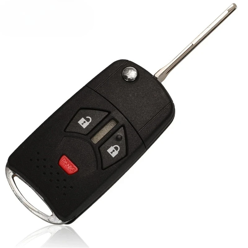Modified Remote Flip Key Shell Fob Fit For Mitsubishi Galant Eclipse Lancer 3/4 Buttons Folding Case