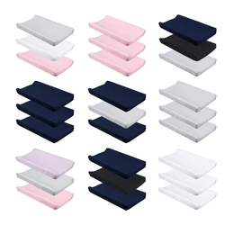 Housse rechange respirante pour matelas à langer, draps extensibles en coton pour Table à langer, 32x16 pouces