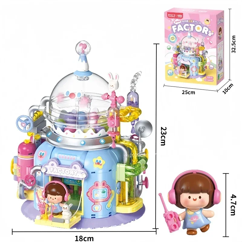 Fermi Box Meat Sauce Capsule Bearing Machine Twisting Egg Machine Building Blocks Girl Gift Children's Toy Building Blocks