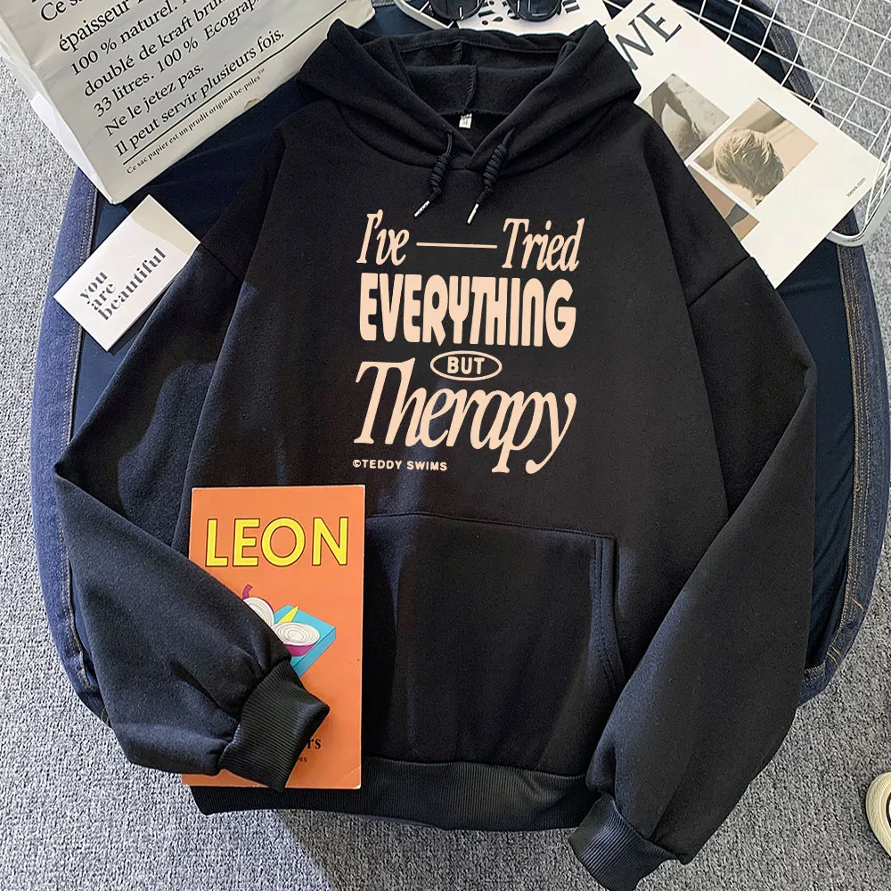 TeddySwims I've Tried Everything But Therapy Party 2 Hoodies 2025 New Album Printing Sweatshirts Unisex Sudaderas Women Men Tops